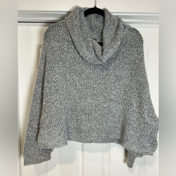 Free People Sweaters - Free People Gray Cowl Neck Sweater oversized